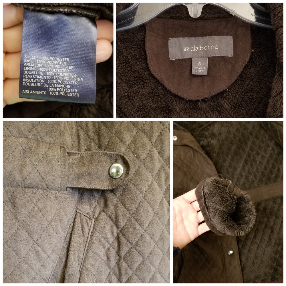 Liz Claiborne soft quilted coat - Picture 6 of 6